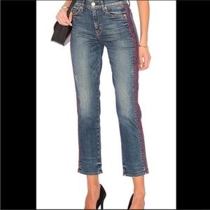 NEW Hudson Blue/Red Medium Wash Zoeey Jeans